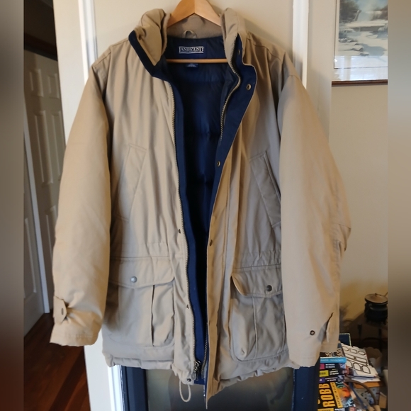 Lands' End Goose Down Parka Jacket Mens Size Large 42-44 - Picture 8 of 10